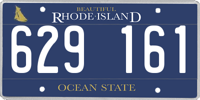 RI license plate 629161