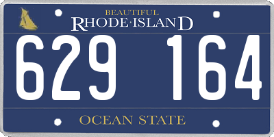 RI license plate 629164