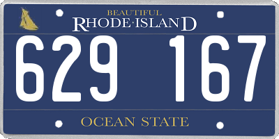 RI license plate 629167