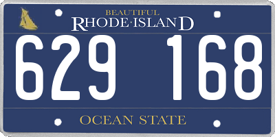 RI license plate 629168