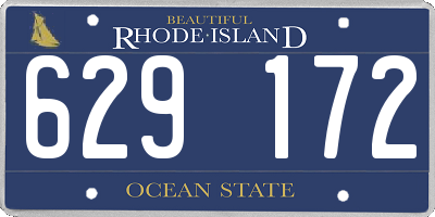 RI license plate 629172