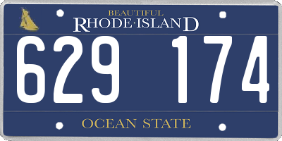 RI license plate 629174