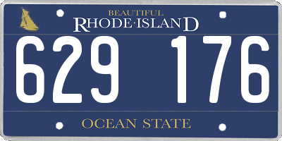 RI license plate 629176