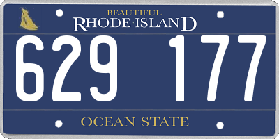 RI license plate 629177