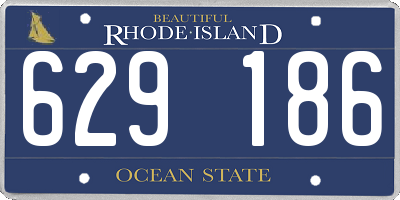 RI license plate 629186