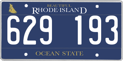 RI license plate 629193