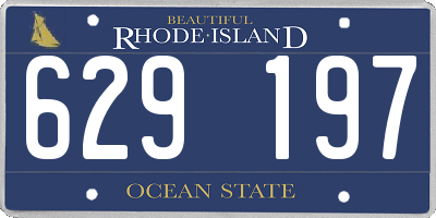 RI license plate 629197