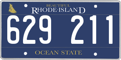 RI license plate 629211