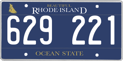 RI license plate 629221