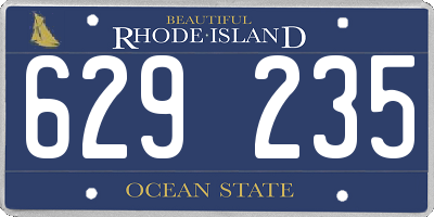 RI license plate 629235
