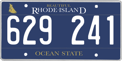 RI license plate 629241