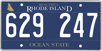 RI license plate 629247