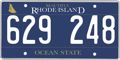 RI license plate 629248