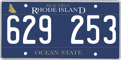 RI license plate 629253
