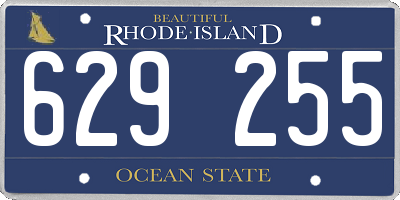 RI license plate 629255