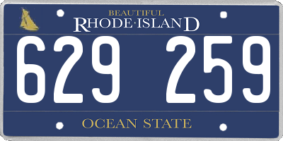 RI license plate 629259