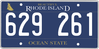 RI license plate 629261
