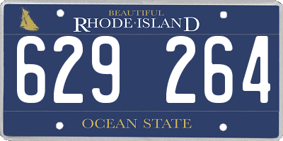 RI license plate 629264