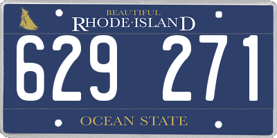 RI license plate 629271