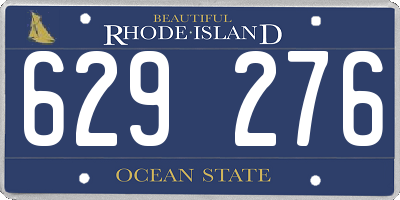RI license plate 629276