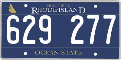 RI license plate 629277