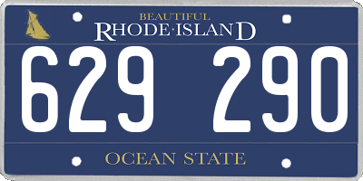 RI license plate 629290