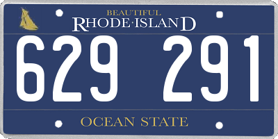 RI license plate 629291