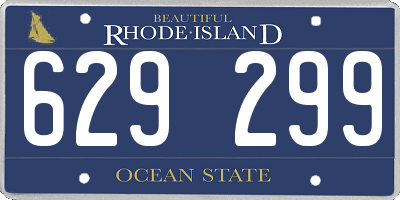 RI license plate 629299
