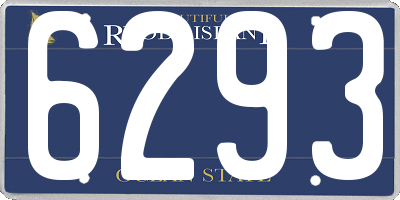 RI license plate 6293