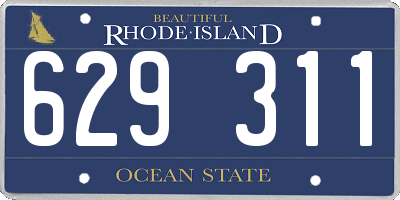 RI license plate 629311