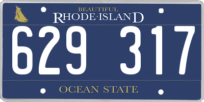 RI license plate 629317