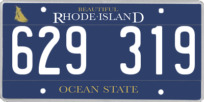 RI license plate 629319