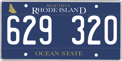 RI license plate 629320