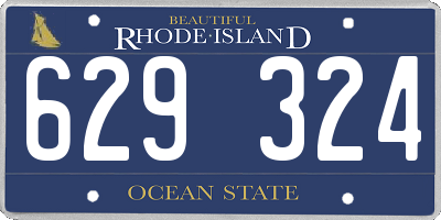 RI license plate 629324
