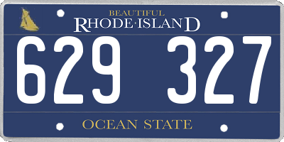 RI license plate 629327
