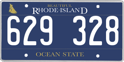 RI license plate 629328