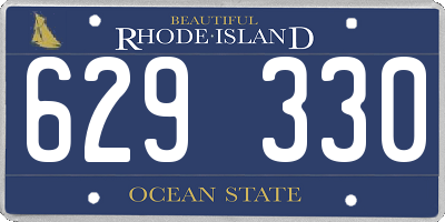 RI license plate 629330