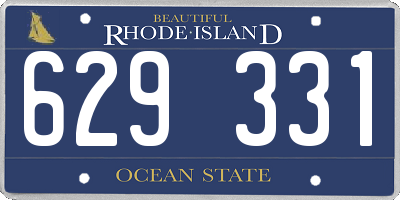 RI license plate 629331