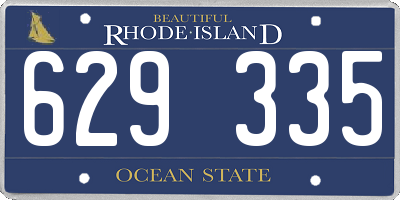 RI license plate 629335