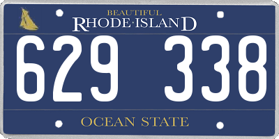 RI license plate 629338