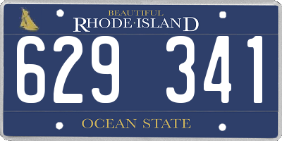RI license plate 629341