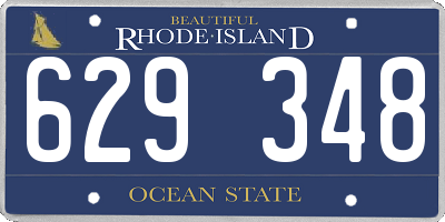 RI license plate 629348