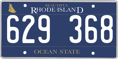 RI license plate 629368