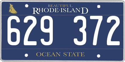 RI license plate 629372