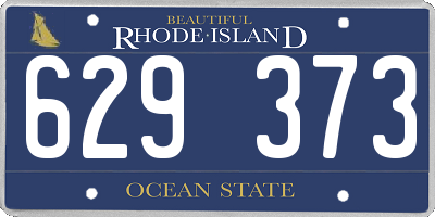 RI license plate 629373