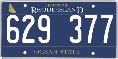 RI license plate 629377