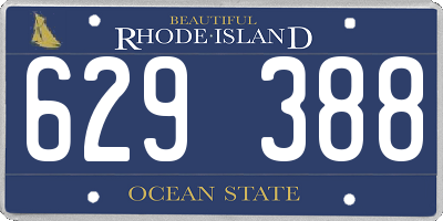 RI license plate 629388