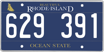 RI license plate 629391