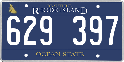 RI license plate 629397