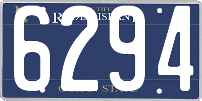 RI license plate 6294